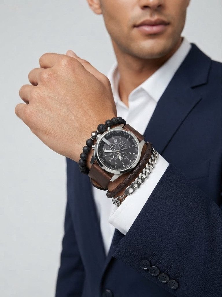 Imagen 1 de American Exchange reloj negro set