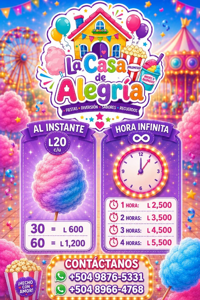 Imagen 1 de La Casa de Alegria algodon de azucar