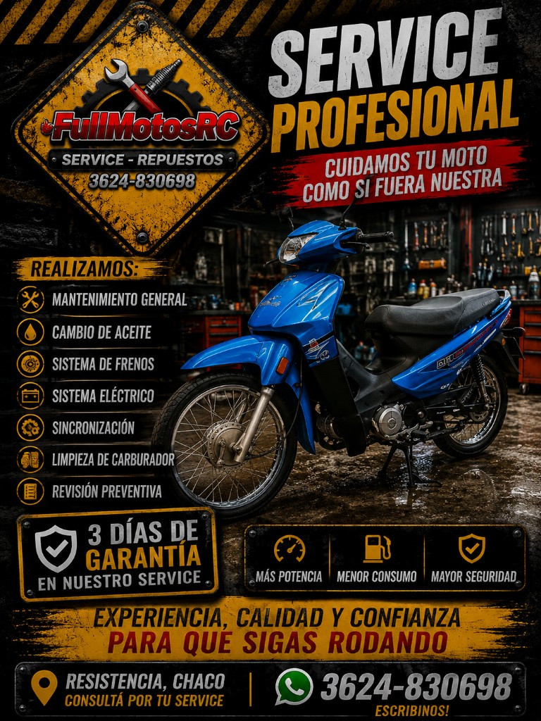 Imagen 1 de A- FullMotosRC service moto 🔧