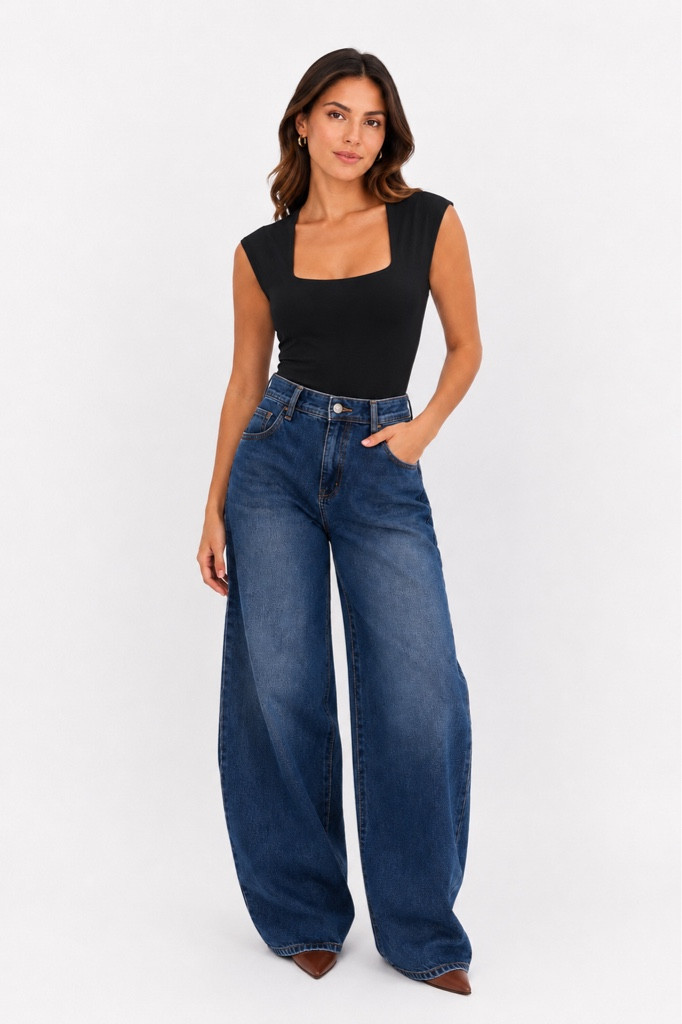 Imagen 1 de BODY NEGRO CUELLO CUADRADO TALLA XL