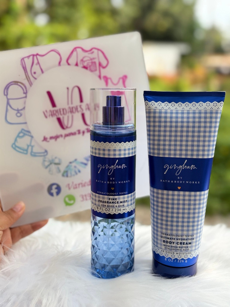 Imagen 1 de Bath & Body Works Gingham dúo azul