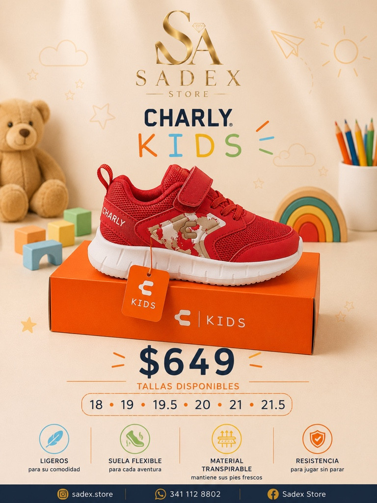 Imagen 1 de Charly Kids rojos tenis