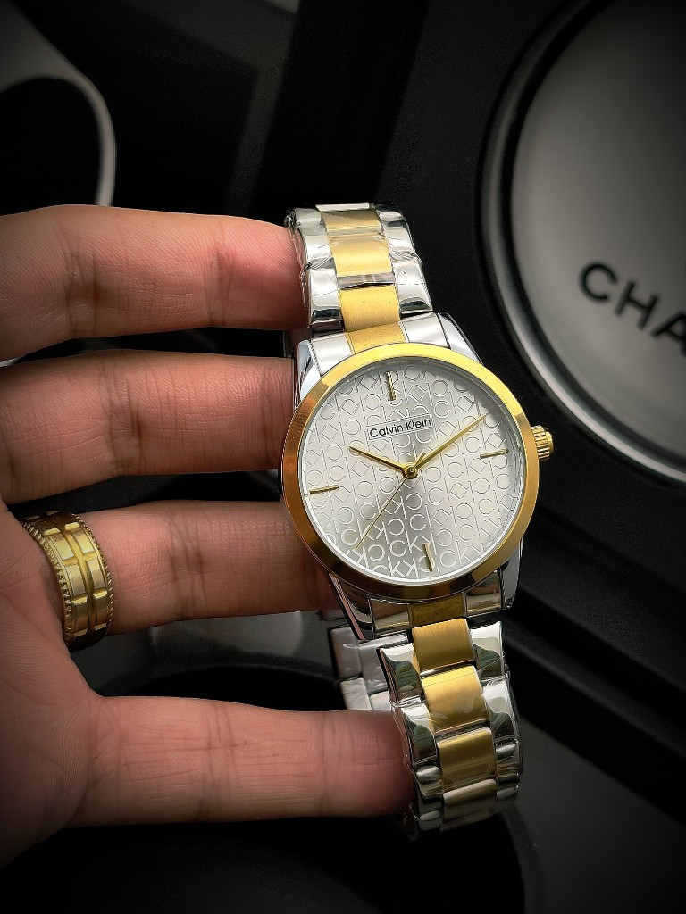 Imagen 1 de Reloj CK Iconic Dorado y Plateado Dama