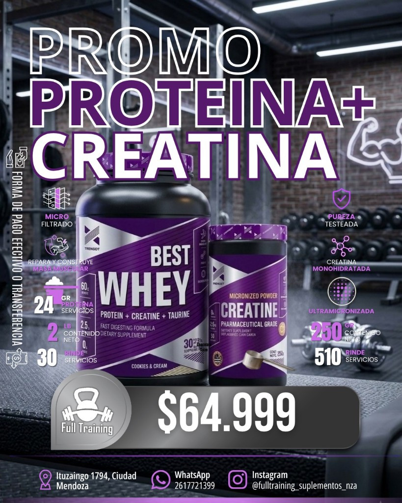 Imagen 1 de 1 PROMO BEST PROTEIN + CREATINA XTRENGTH