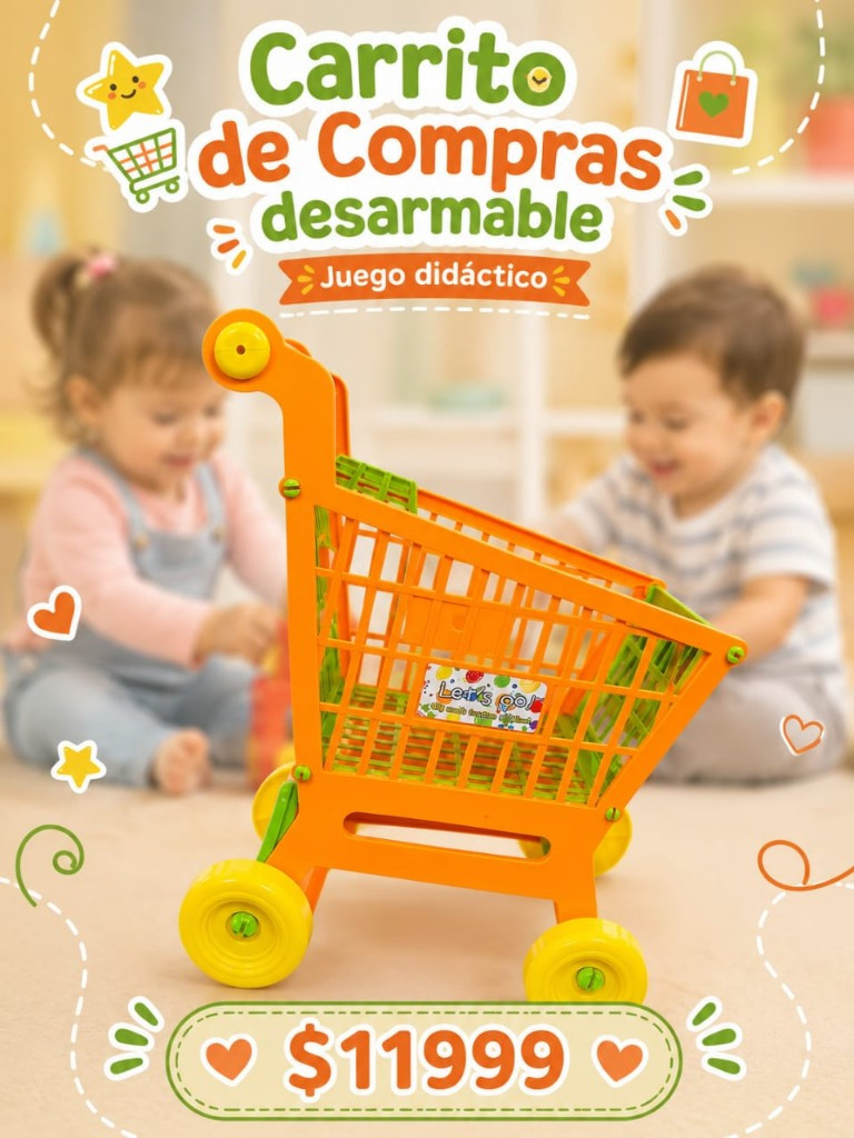 Imagen 1 de Carrito de compras desarmable