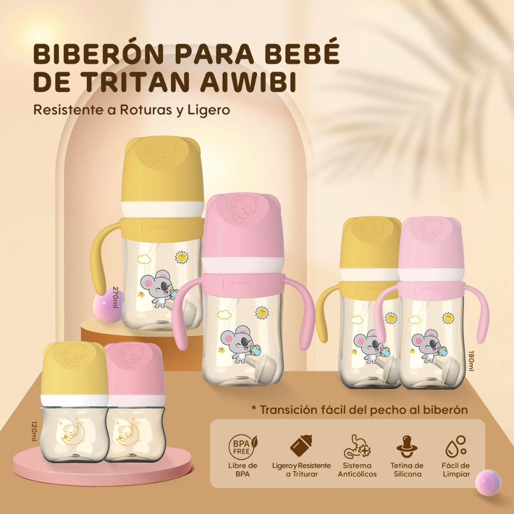 Imagen 1 de AIWIBI BIBERÓN TRITAN 120ml