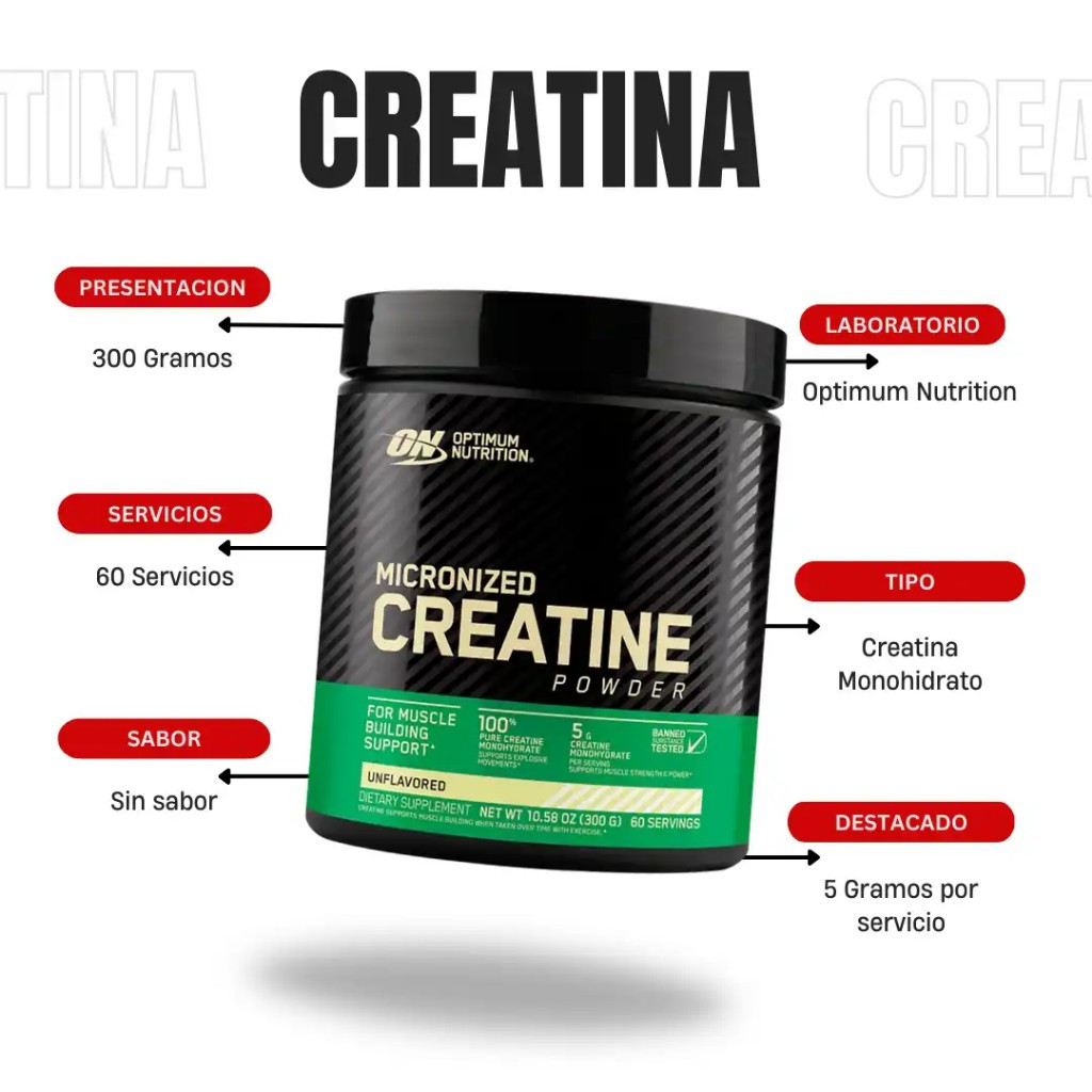 Imagen 1 de Creatine Powder 300Gr