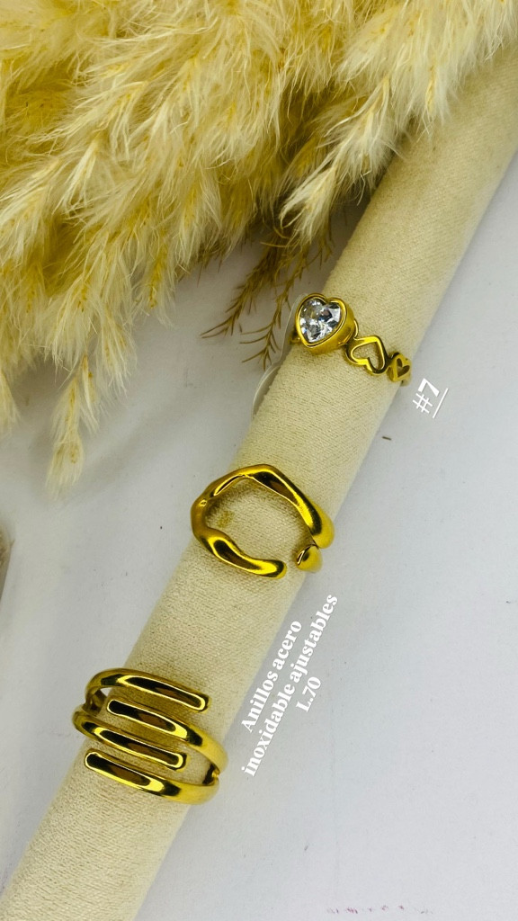 Imagen 1 de Anillos acero inoxidable ✨