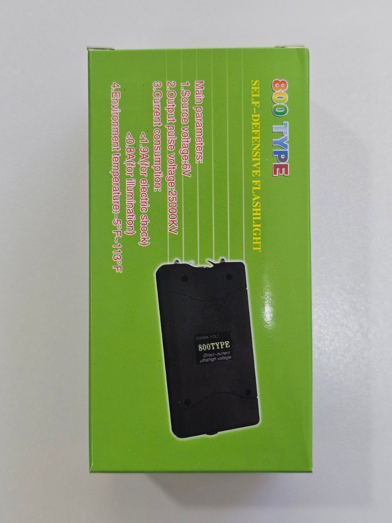 Imagen 1 de 800 TYPE Taser linterna defensiva negra