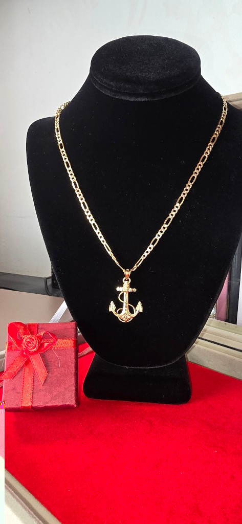 Imagen 1 de Anchor gold necklace 14kt