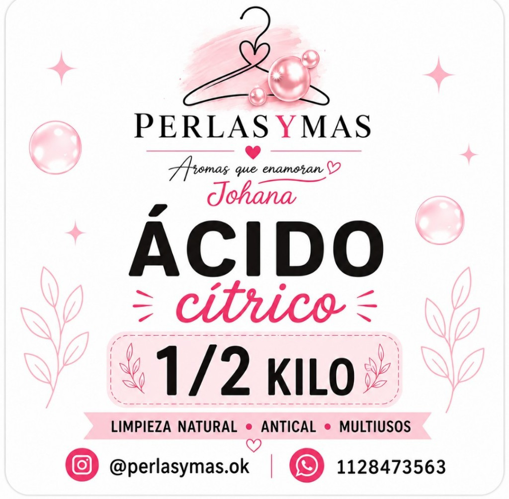 Imagen 1 de Ácido cítrico 1/2 kilo