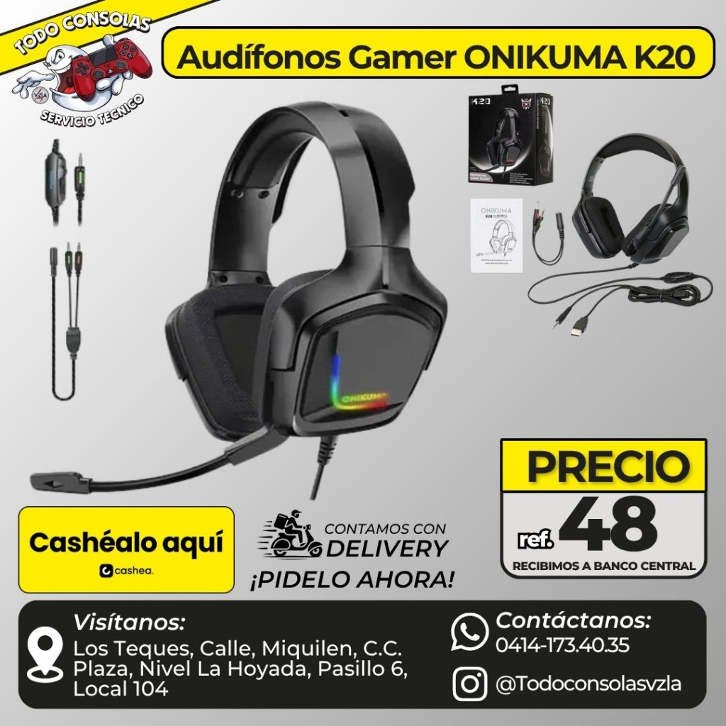 Imagen 1 de Audífonos Gamer Onikuma K20