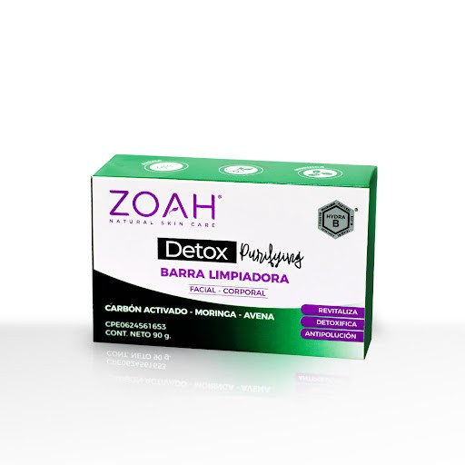 Imagen 1 de Barra Limpiadora Detox Purifying 90gr ZOAH