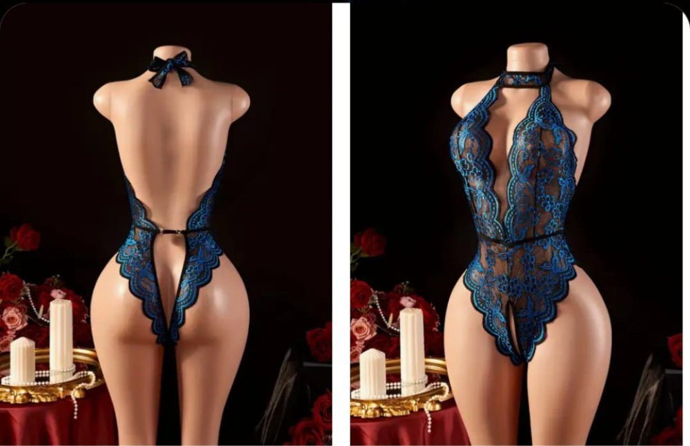 Imagen 1 de Body randa azul