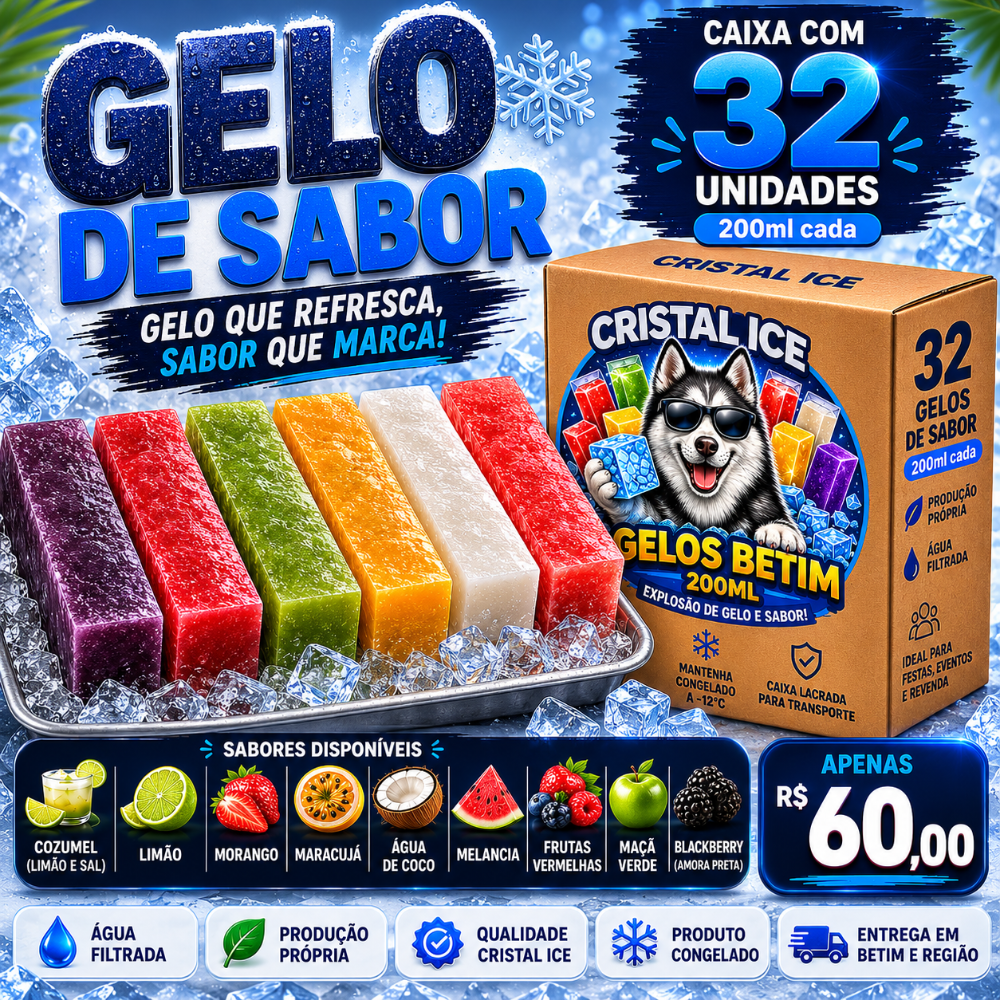Imagem 1 de  Caixa Gelo de Sabor - 32 Un.