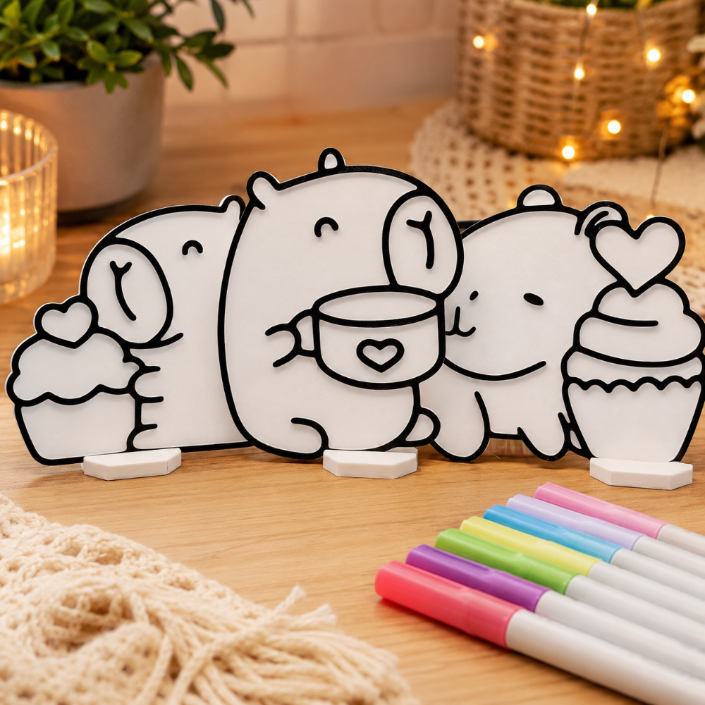 Imagem 1 de 3D para colorir