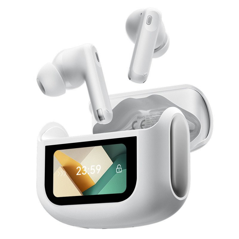 Imagen 1 de AUDIFONOS BLACKVIEW AIRBUDS 12 CON PANTALLA BLANCO