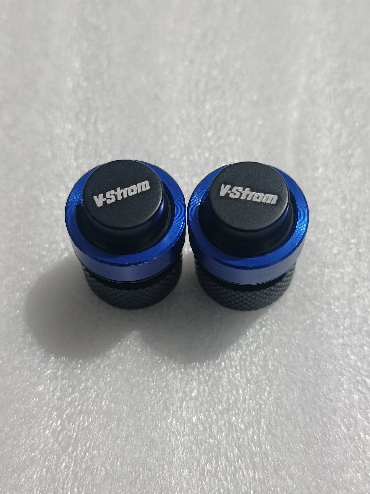 Imagen 1 de JUEGO DE 2 TAPA VALVULAS PARA SUZUKI V-STROM AZUL