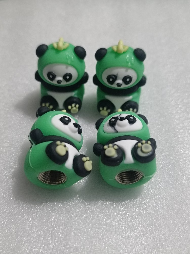 Imagen 1 de JUEGO DE 4 TAPA VALVULAS ANIME PANDA