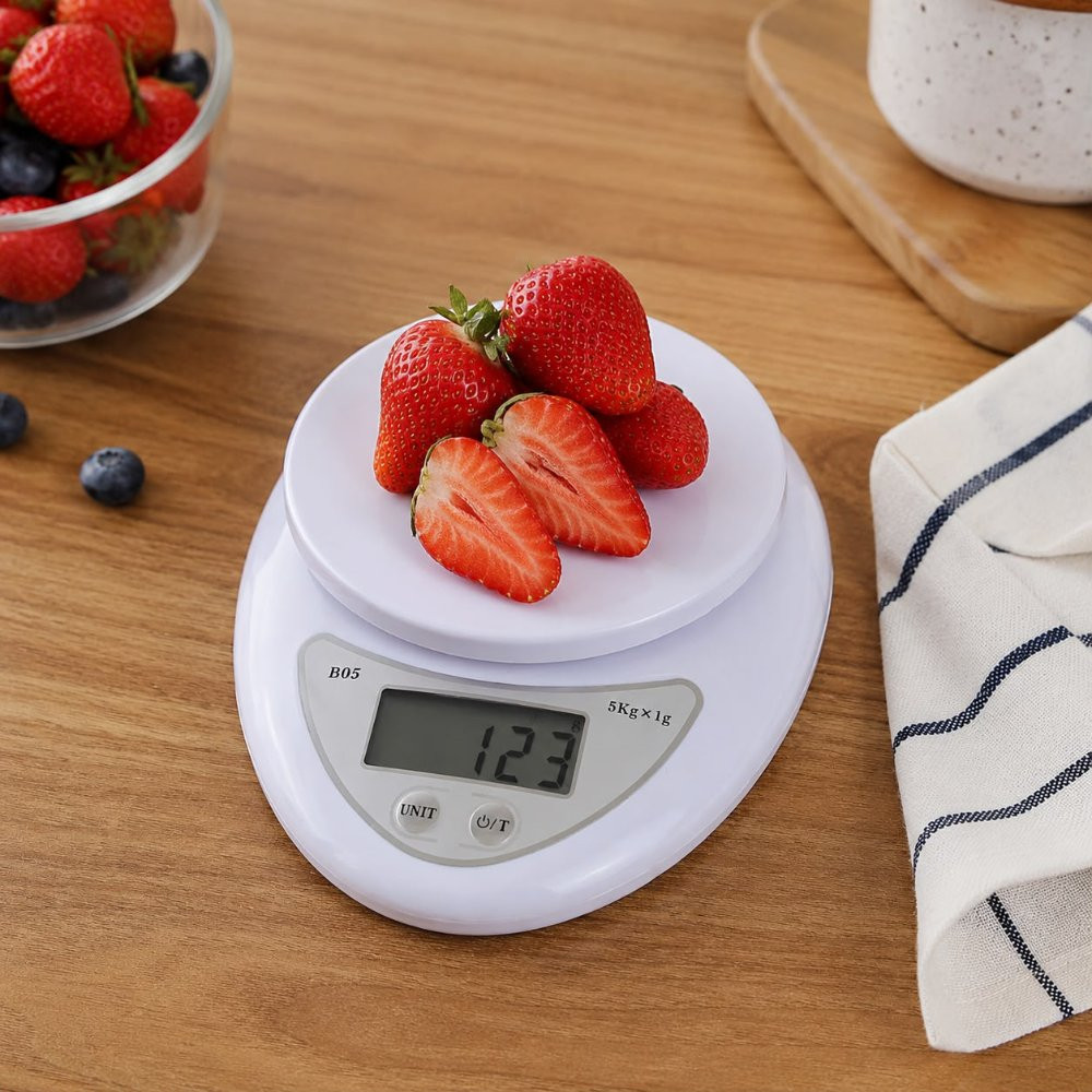 Imagen 1 de BALANZA DIGITAL DE COCINA 1-5KG BLANCA