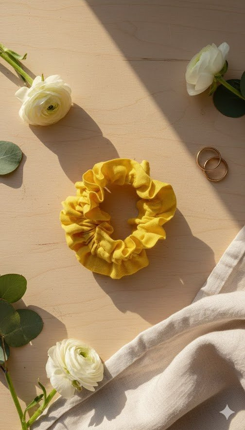Imagen 1 de Scrunchie Amarilla