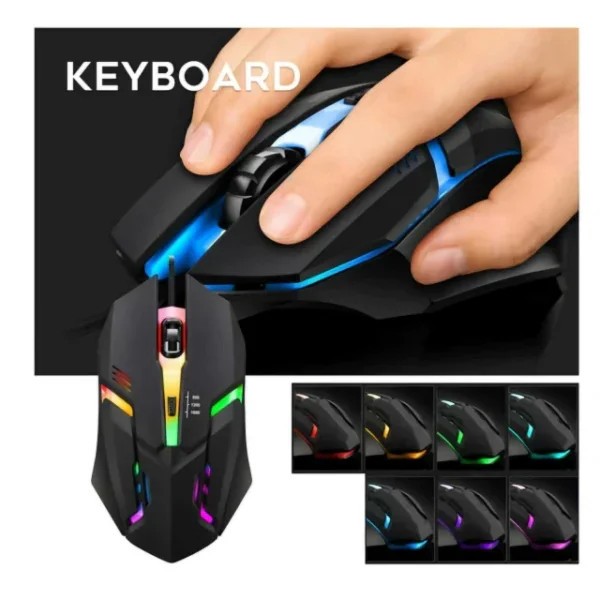 Imagen 1 de  Mouse gamer RGB con cable
