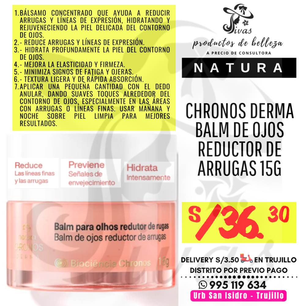 Imagen 1 de BALM REDUCTOR DE ARRUGAS PARA OJOS