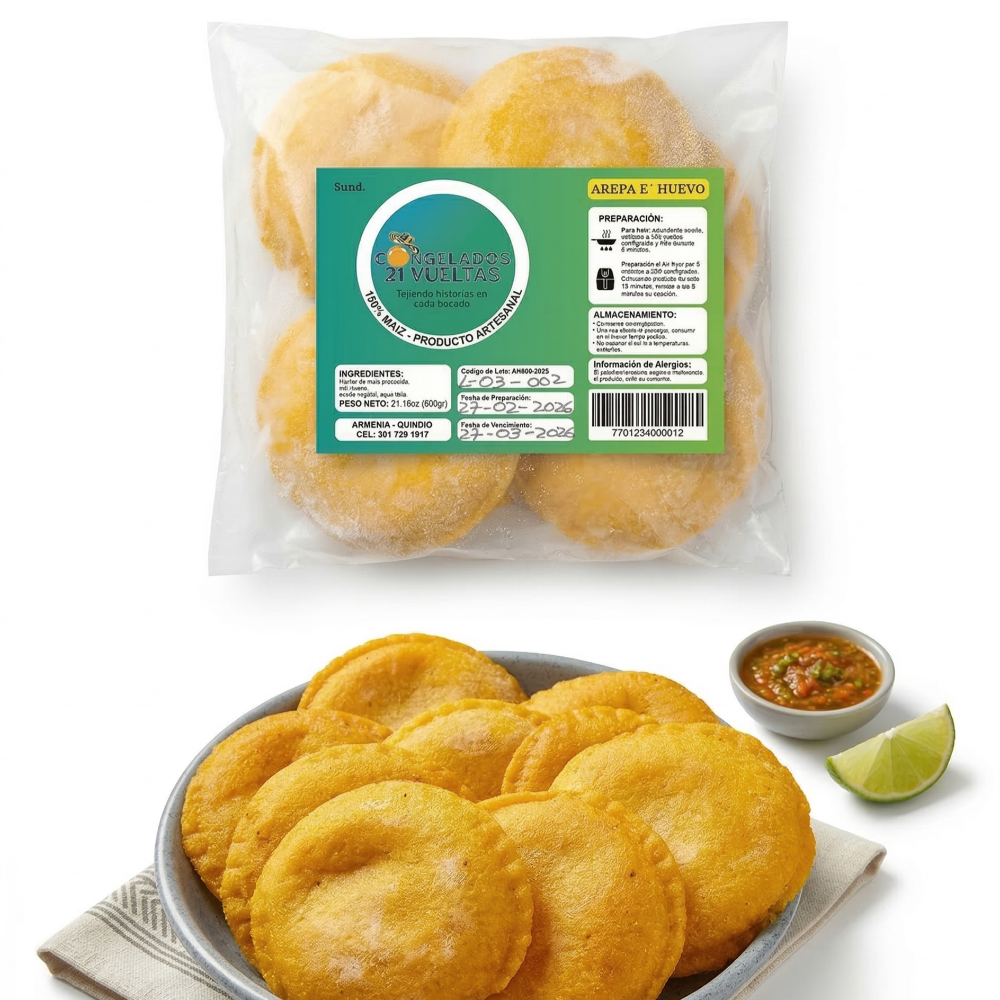 Imagen 1 de Arepa de Huevo x 5 un