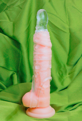 Imagen 1 de 0714: FUNDA EXTESORA DE PENE  CON 2 VIBRADORES, TALLA S