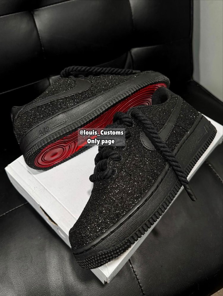 Imagen 1 de Black Glitter AF1 