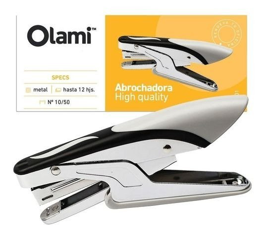 Imagen 1 de ABROCHADORA PINZA N10/50 HASTA 12 HOJAS OLAMI