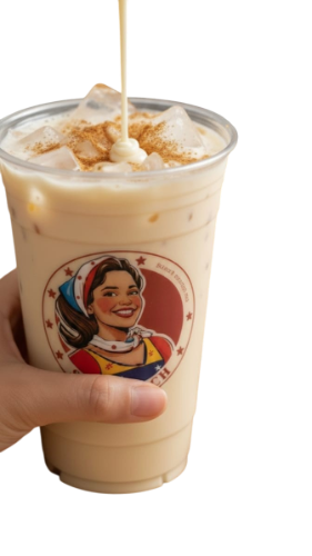 Imagen 1 de vaso de chicha venezolana de 500 ml, tradicional