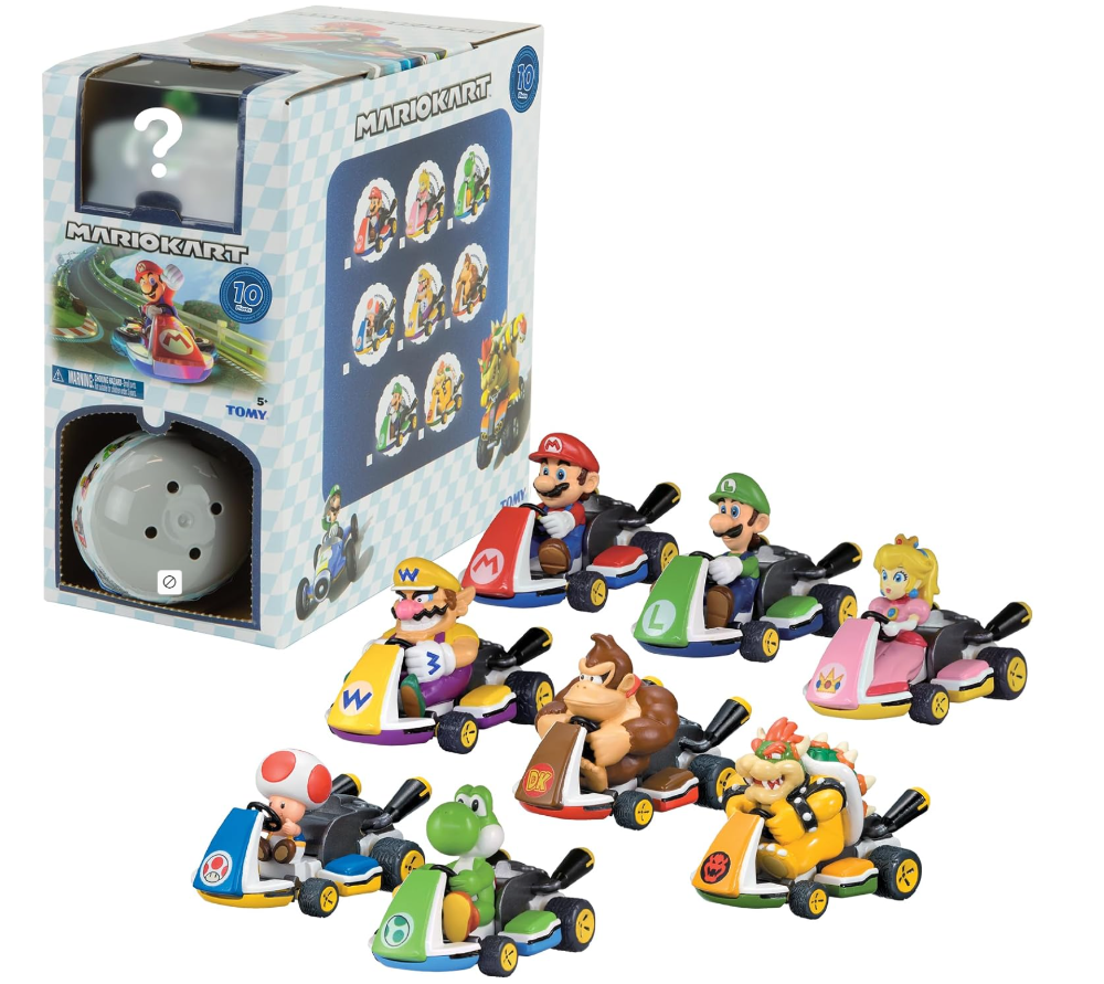 Imagen 1 de  TOMY Mario Kart Pull Back Racers - Juguetes de Mario de Nintendo