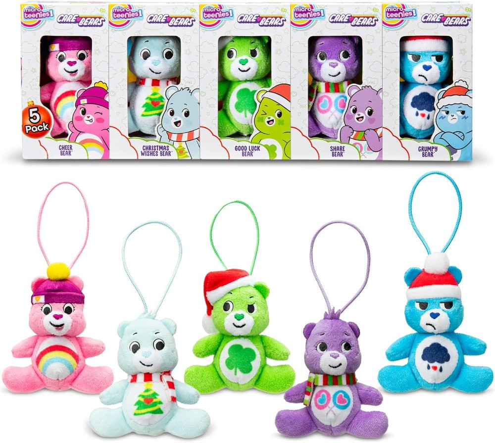 Imagen 1 de 1 Micro Teenies - Care Bears Holiday Paquete de 5 Caja del Tesoro - Figura de Peluche en Miniatura