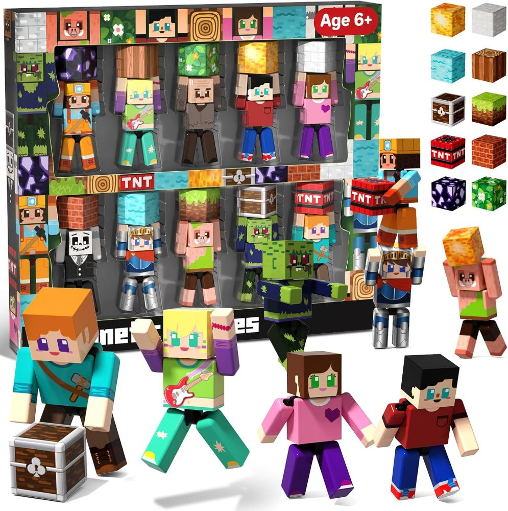 Imagen 1 de  Juego de 20 Piezas de Figuras de Acción Magnéticas - Bloques de Construcción Magnético