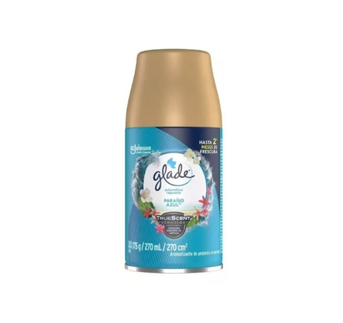 Imagen 1 de AMBIENTADOR GLADE RPTO A_PARAISO AZUL 175CC x3