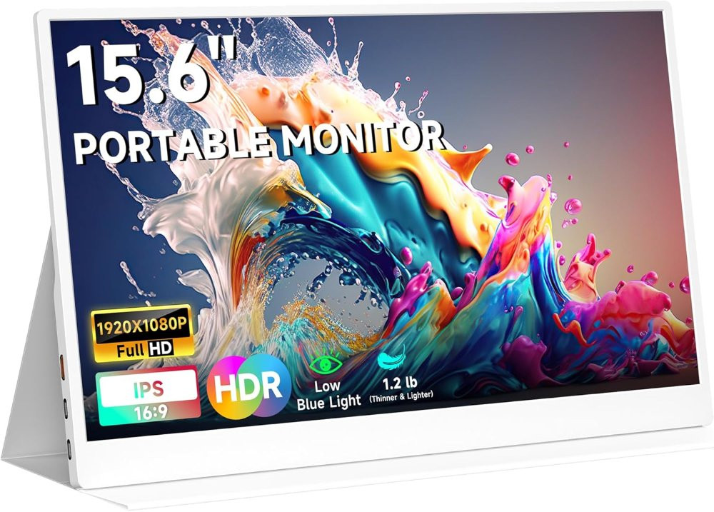 Imagen 1 de AYY Monitor portátil de 15.6 blanco