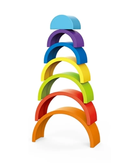 Imagen 1 de Bloques de construccion arcoiris 7 pcs