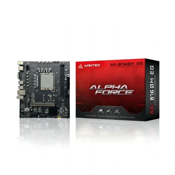 Imagen 1 de ARKTEK B760M MATX SOCKET LGA1700/ 2xDDR4-3200/ 3xSATA/ M.2/ 2xPCIe/ HD 7.1/ UHD 600/ 6xUSB/ HDMI-VGA-DP/ GEN 12TH-13H