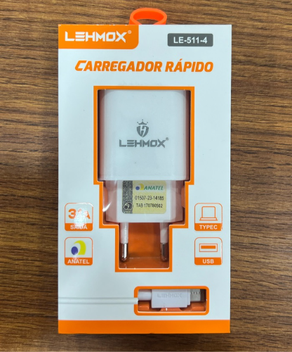 Imagem 1 de Carregador Tipo C Lehmox 511-4