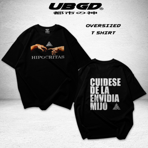 Imagen 1 de CAMISETA OVERSIZE BLACK  CANSERBERO 03