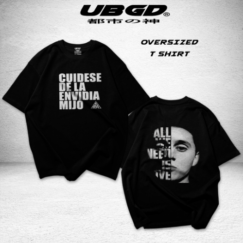 Imagen 1 de CAMISETA OVERSIZE BLACK  CANSERBERO 02