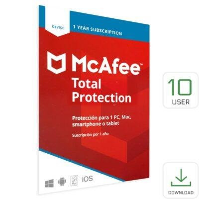 Imagen 1 de Antivirus McAfee Total Protection 2026, 10 Dispositivos / Pc 1 Año, edición Global, entrega digital 