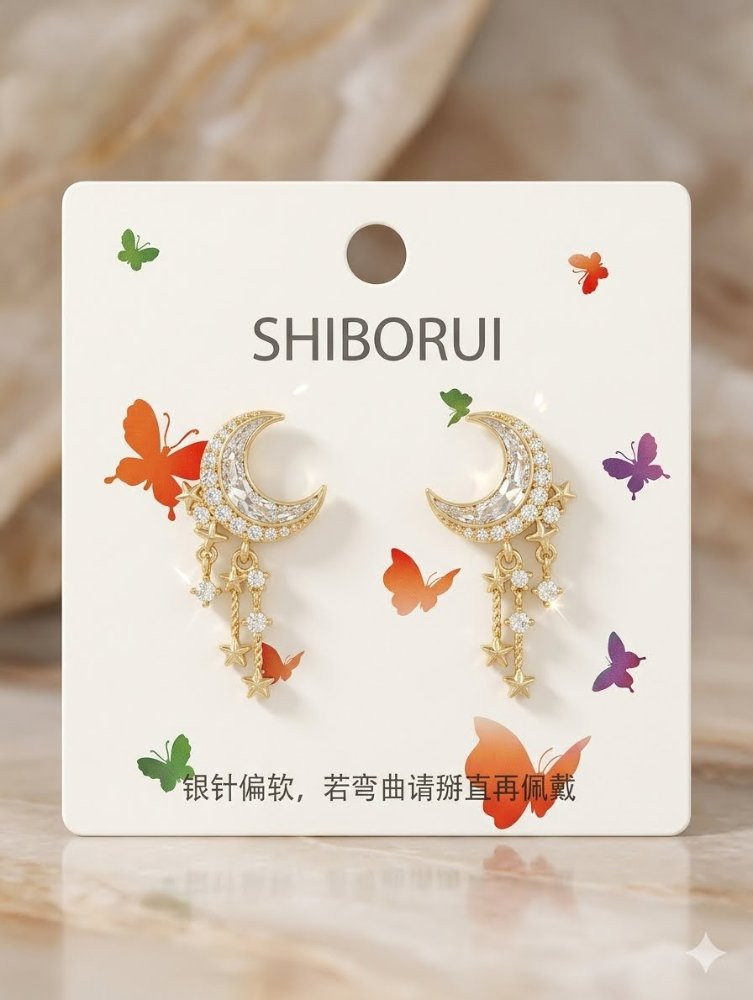 Imagen 1 de Aretes forma Lunar