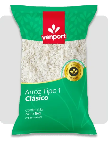 Imagen 1 de ARROZ VENPORT TIPO 1 CLASICO 900G