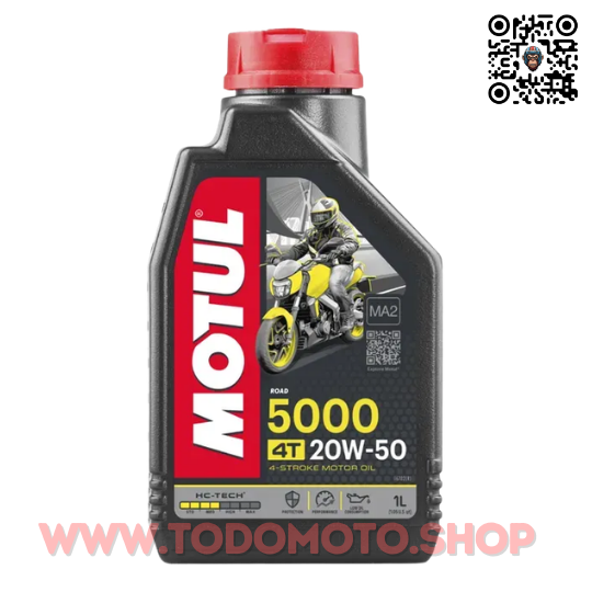 Imagen 1 de ACEITE 4T - MOTUL 5000 - 20W50 SEMI-SINTETICO