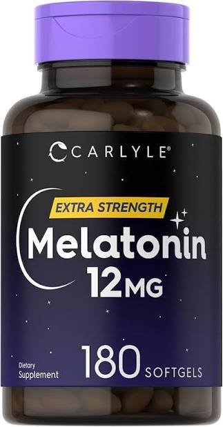 Imagen 1 de  CARLYLE MELATONIN 12 MG 180 TABLET FATS DISSOLVE
