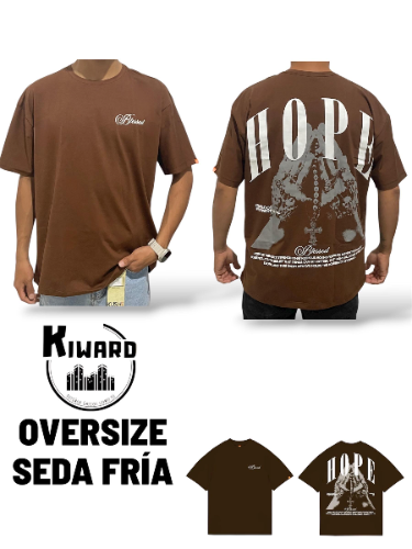 Imagen 1 de CAMISA EN SEDA OVERSIZE (COLOR MARRON)