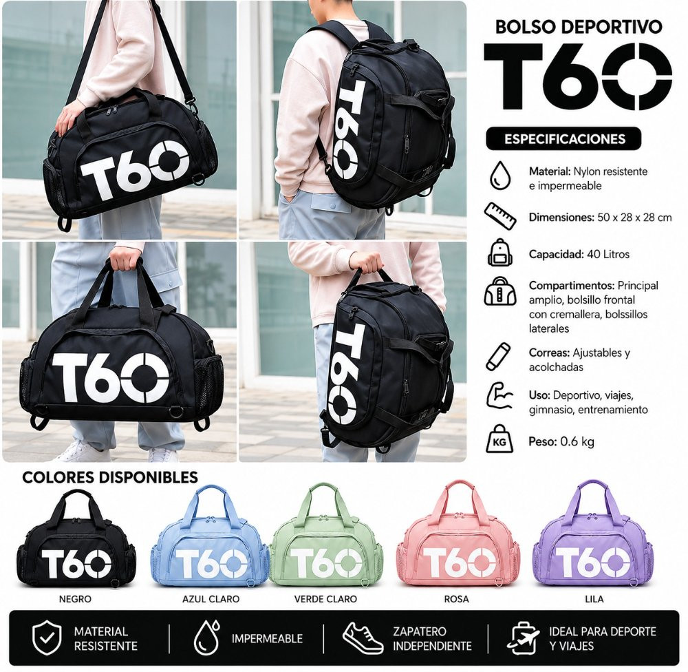 Imagen 1 de MORRAL DEPORTIVO T60