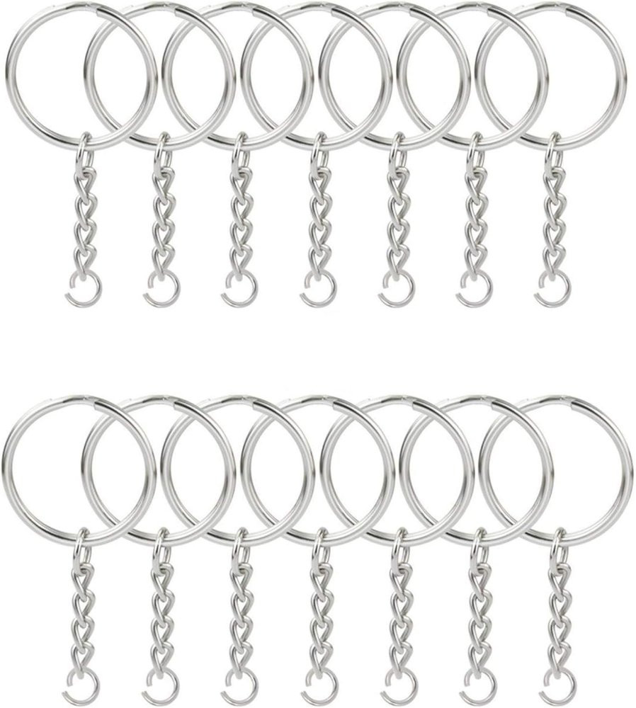 Imagen 1 de Argolla plateada para llaveros  x 5 Unidades 2.5 cm